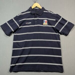 ONeills Polo Shirt Mens XL Navy White Stripe Continental GAA